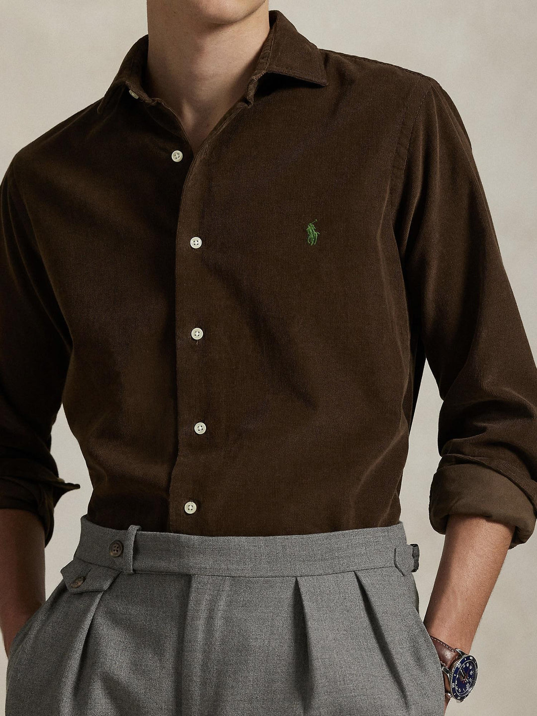 Custom Fit Corduroy Shirt