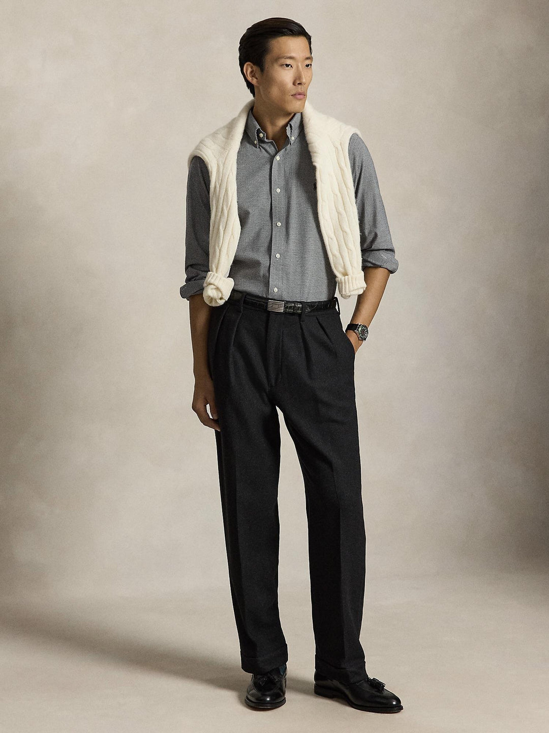 Custom fit performance twill shirt