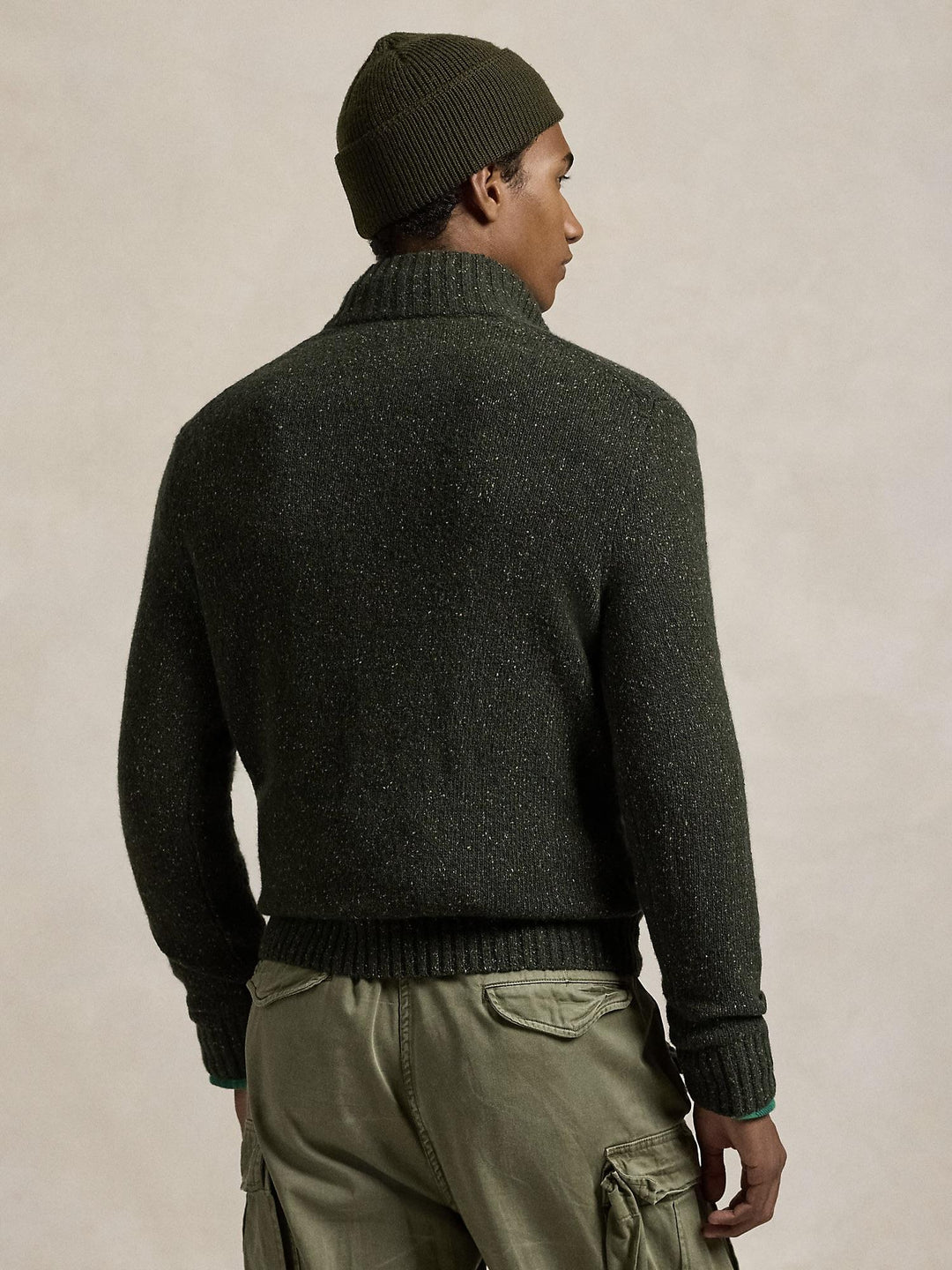 SPECKLED WOOL BLEND SWEATER