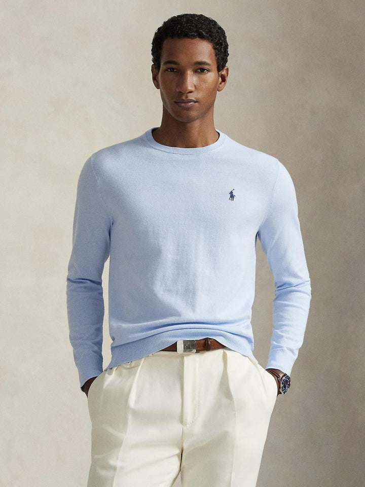 Textured cotton sweater