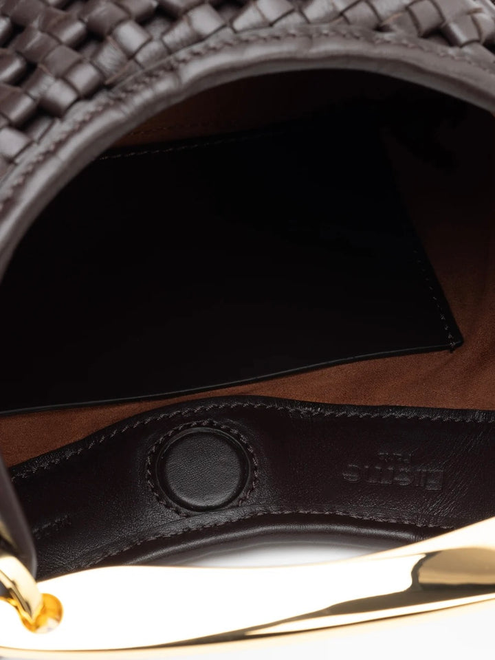 Small Boomerang Woven Leather