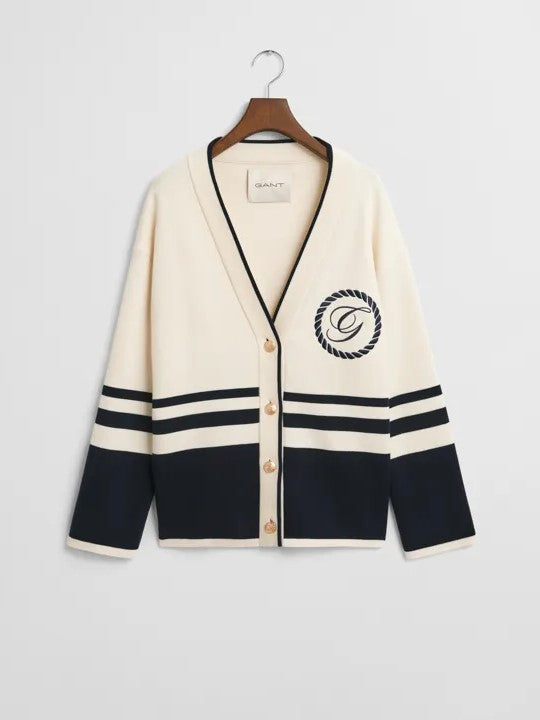 Gant Varsity V-Neck Cardigan