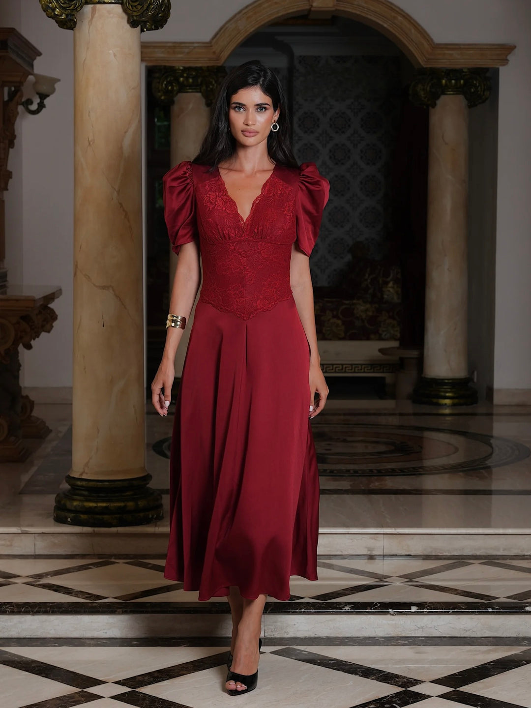 Francis Lace Midi Dress