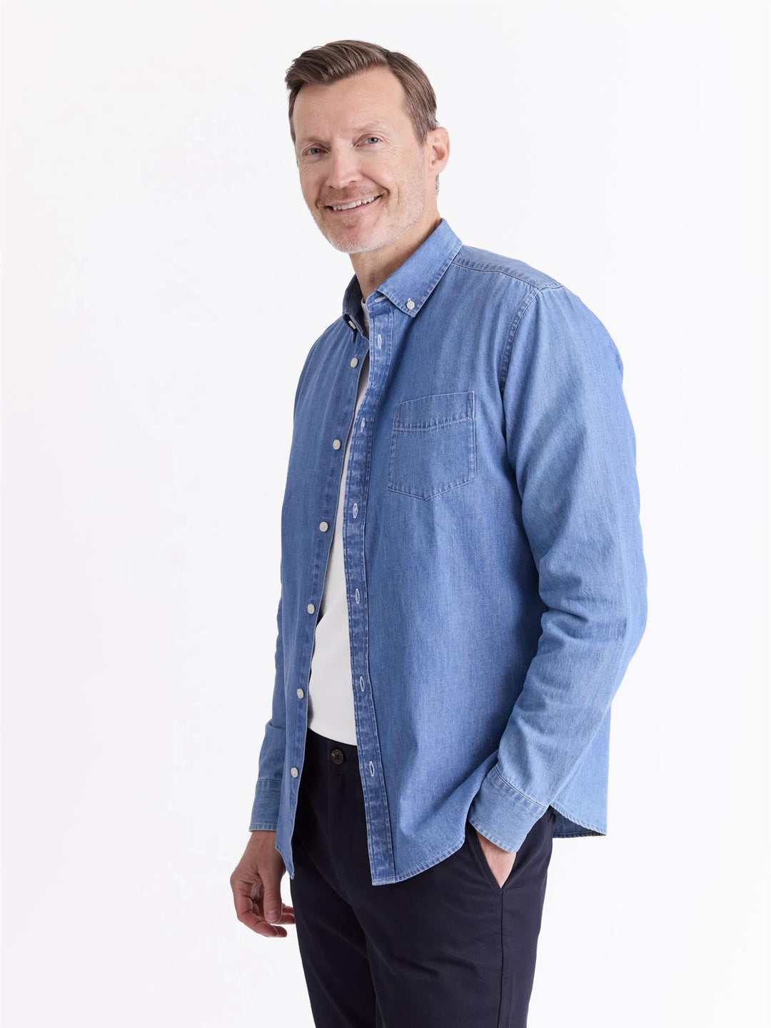 Chambray skjorte