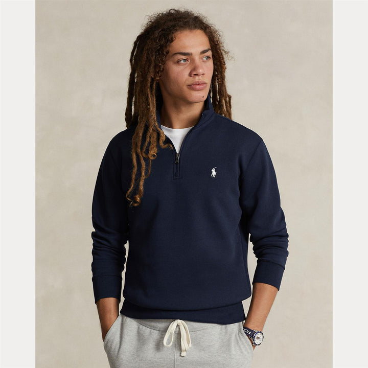 Double knit quarter zip