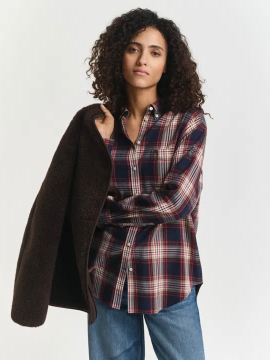 Checked flannel shirt