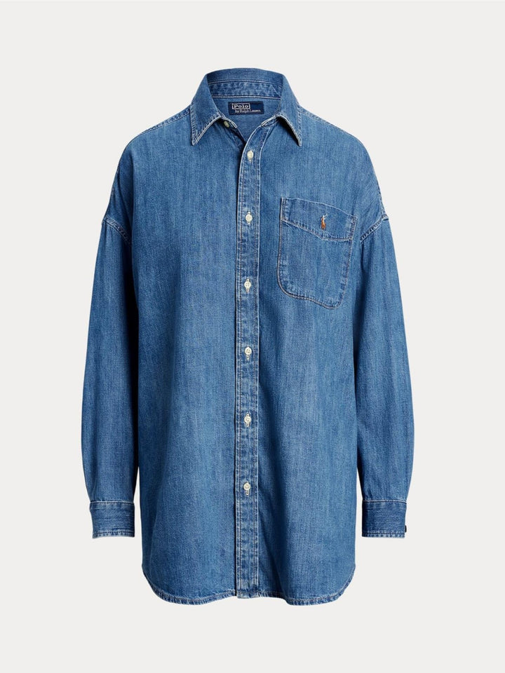 Big pocket denim shirt