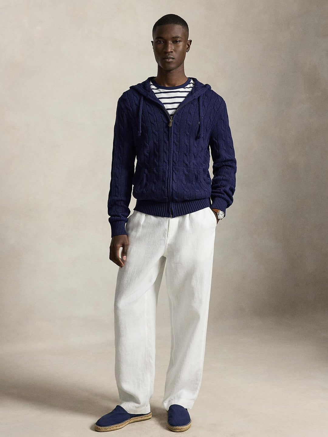 Cable Knit Cotton Sweater