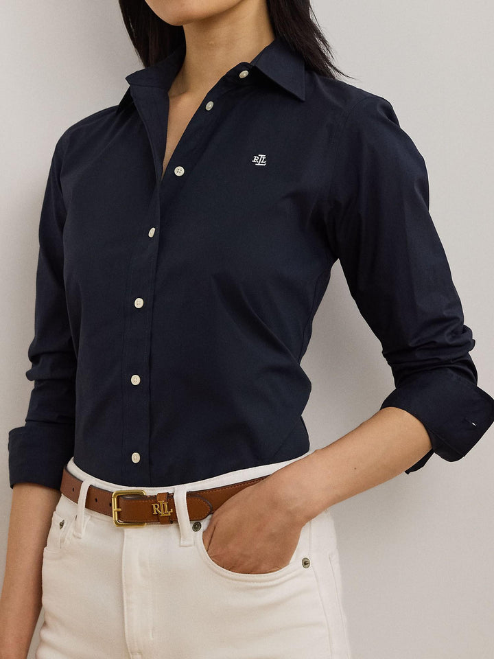 Easy care stretch cotton shirt