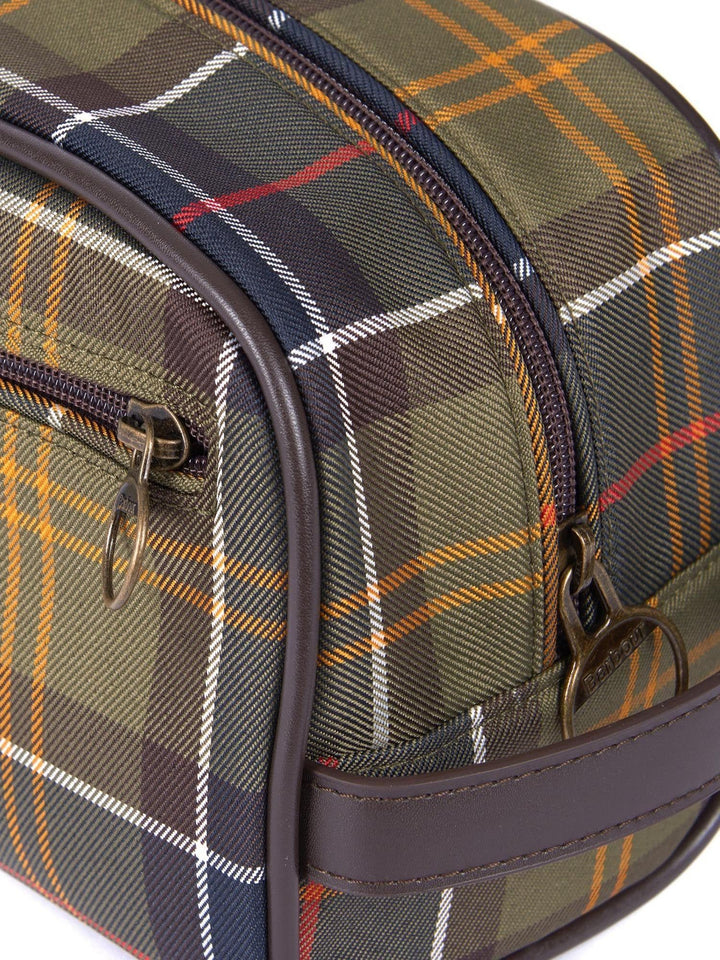 Nylon tartan washbag