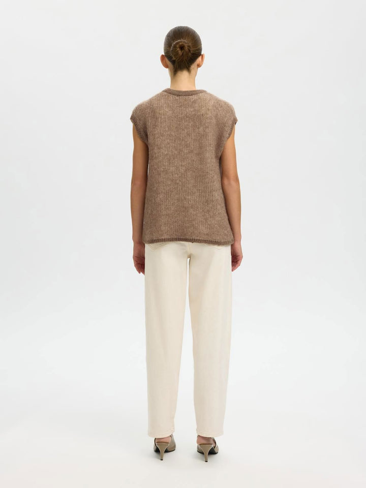 Slflulu Loose Knit O-Neck