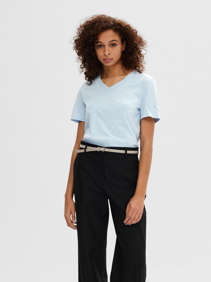 Slwessential Ss V-Neck Tee Noos