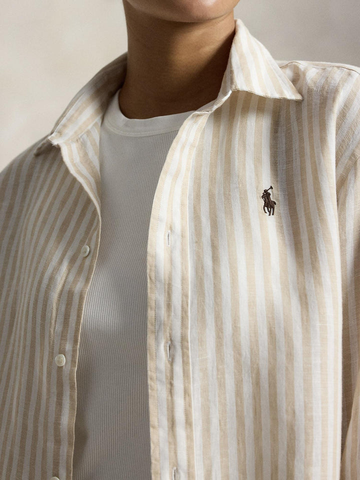 Gingham linen shirt