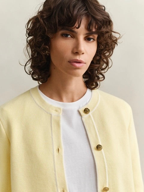 Cotton Knit Jacket