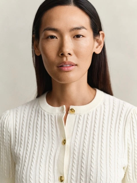 Cotton Cable Ss Cardigan