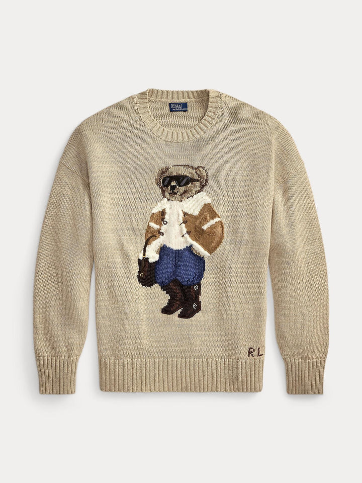 Winter Polo Bear Crewneck Sweater