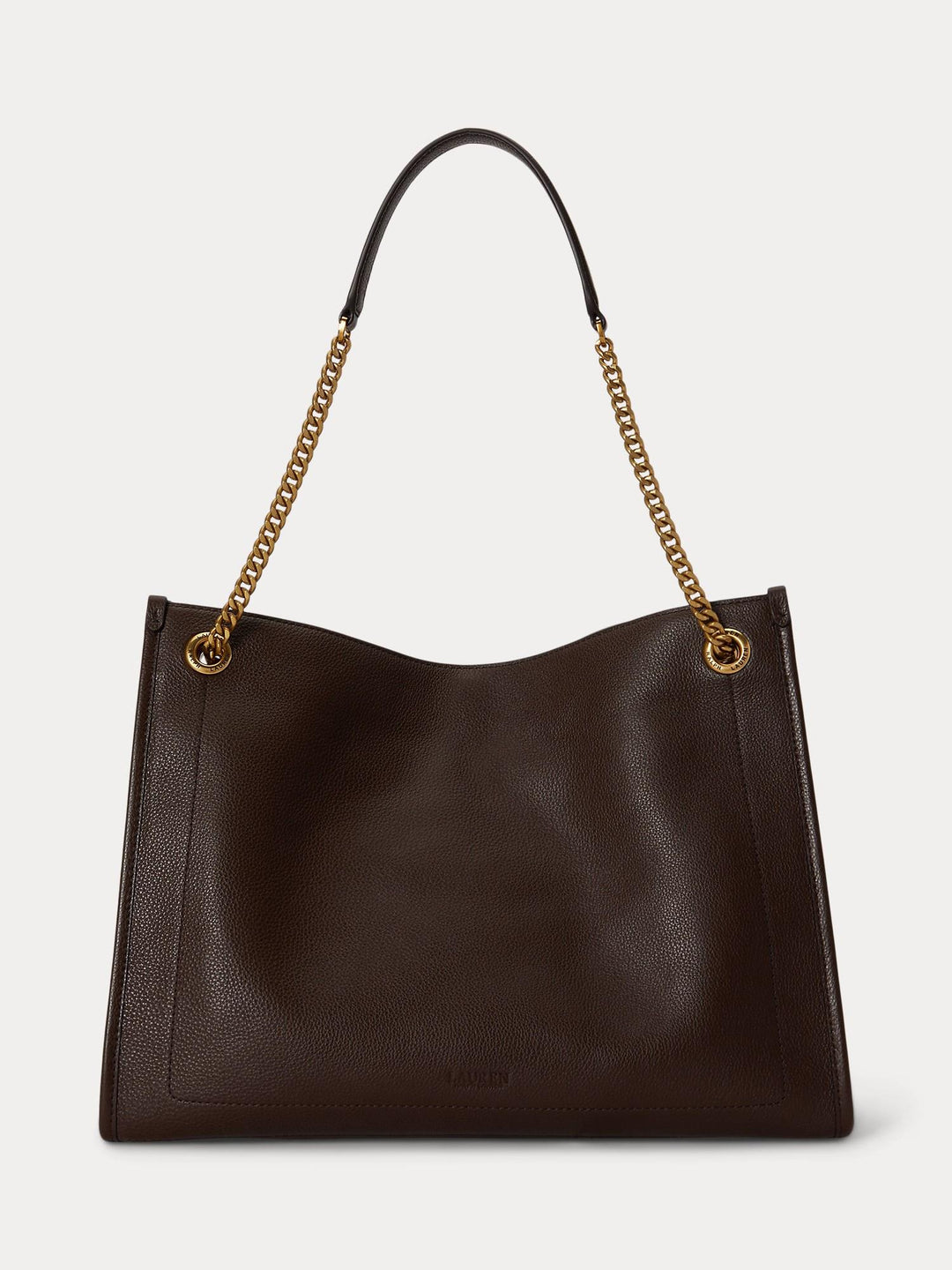 Pebbled leather large bradley tote