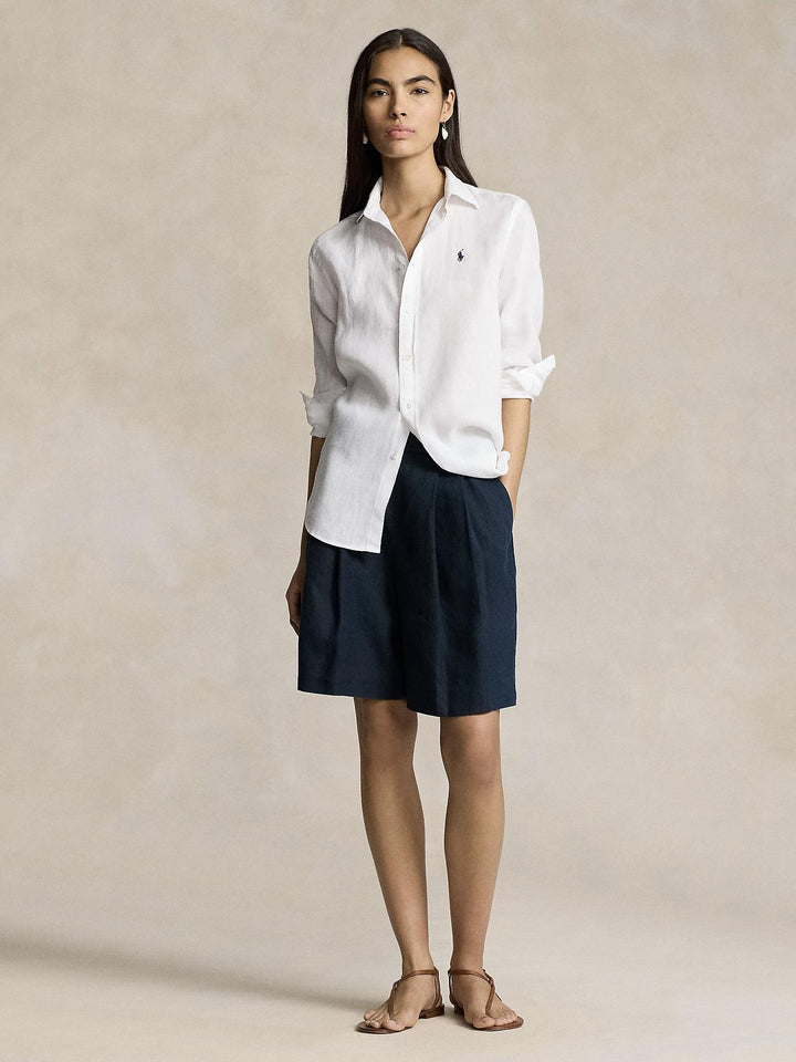 Classic fit linen shirt