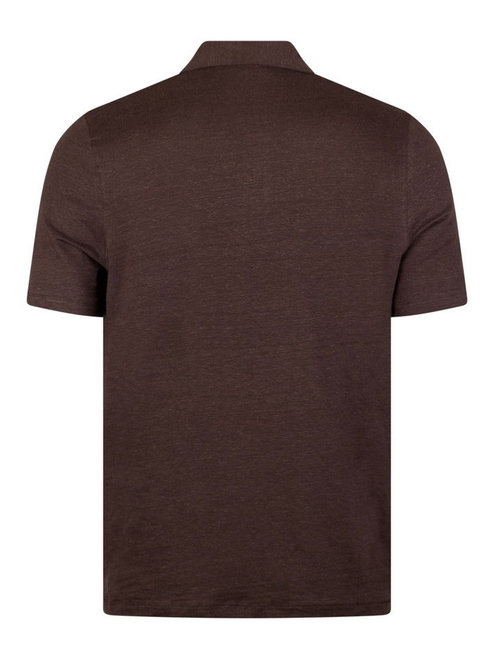 Polo shirt linen stretch