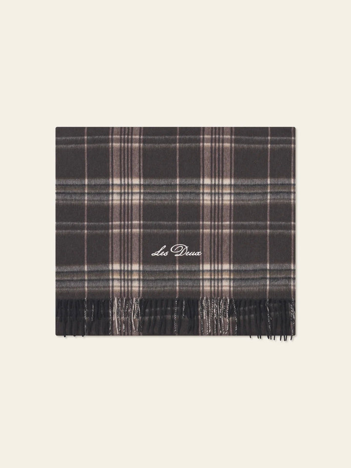 Check Wool Scarf