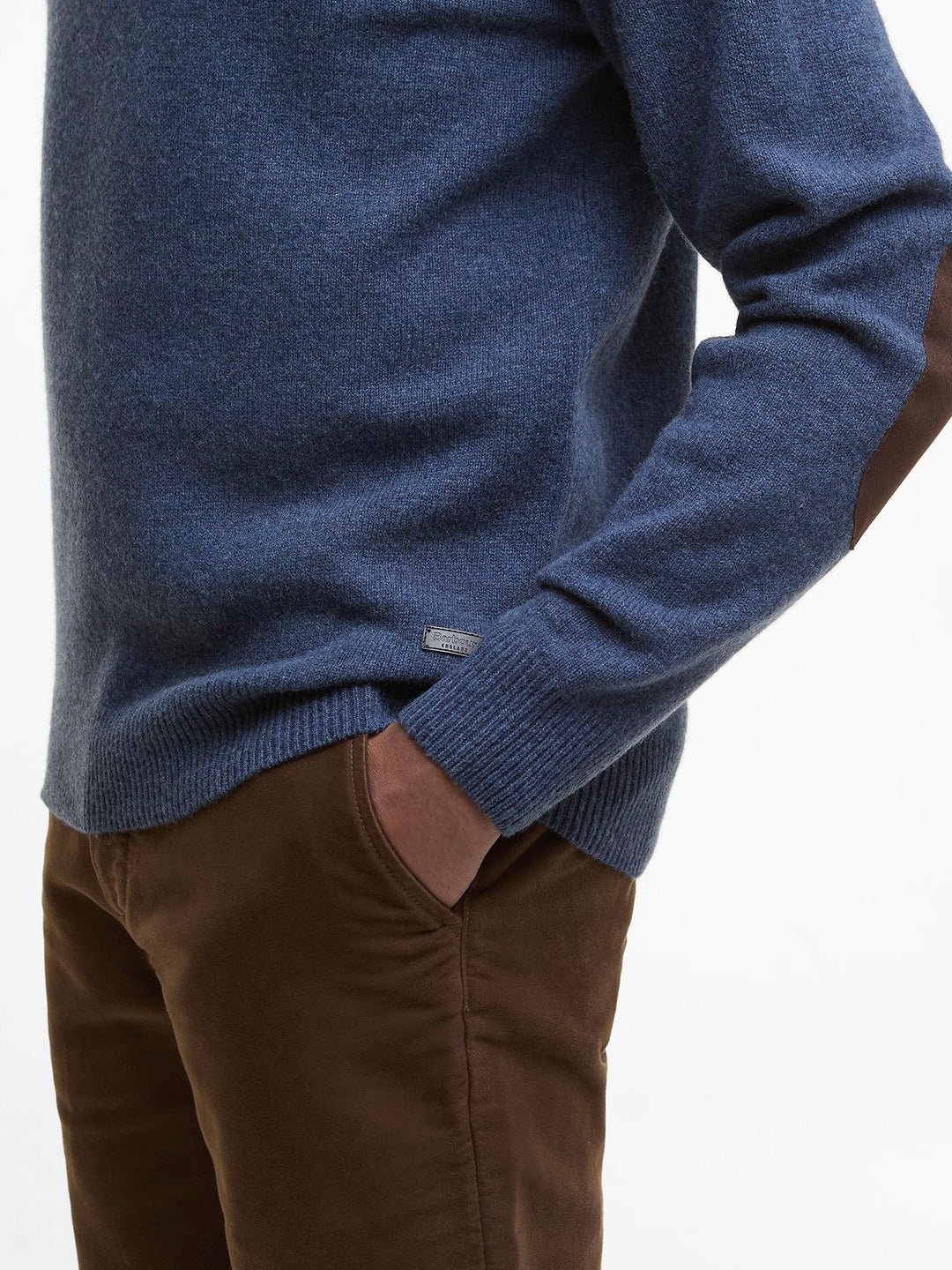 Essent Patch Half Zip Knitted Jumper
