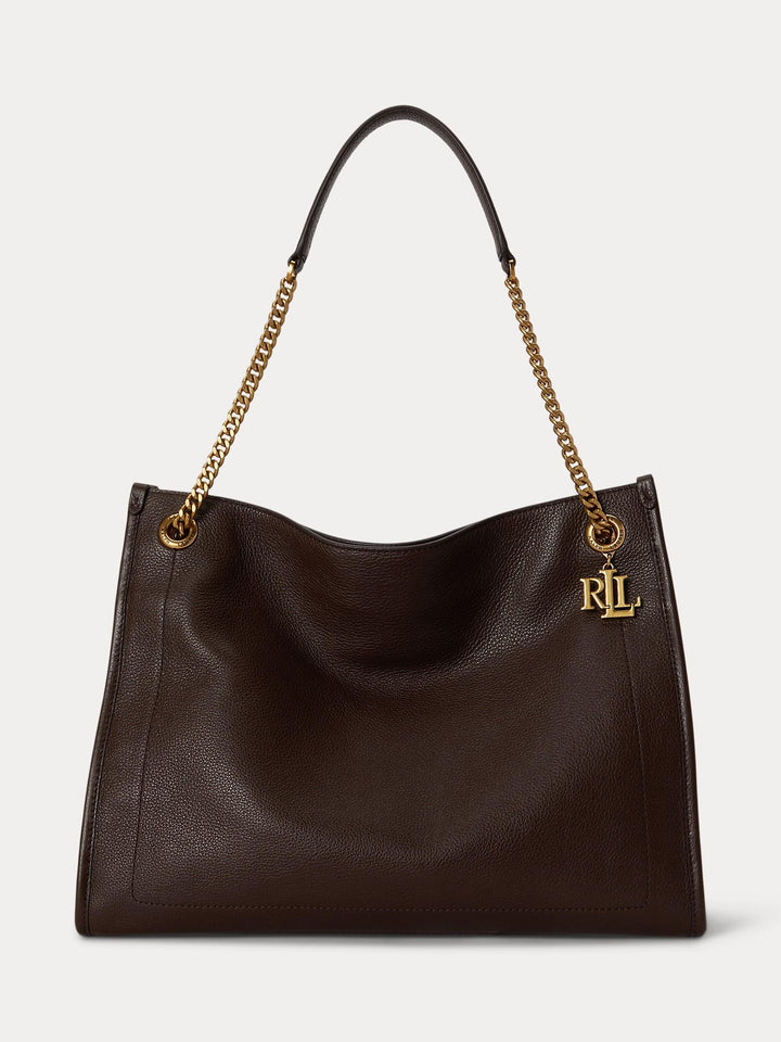 Pebbled leather large bradley tote