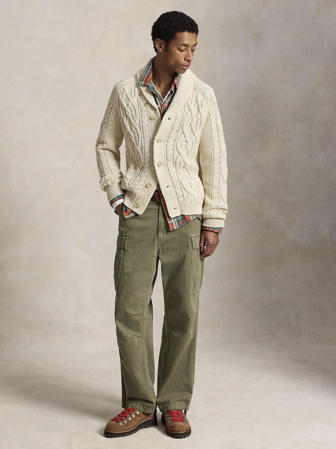 Aran Cotton Cardigan