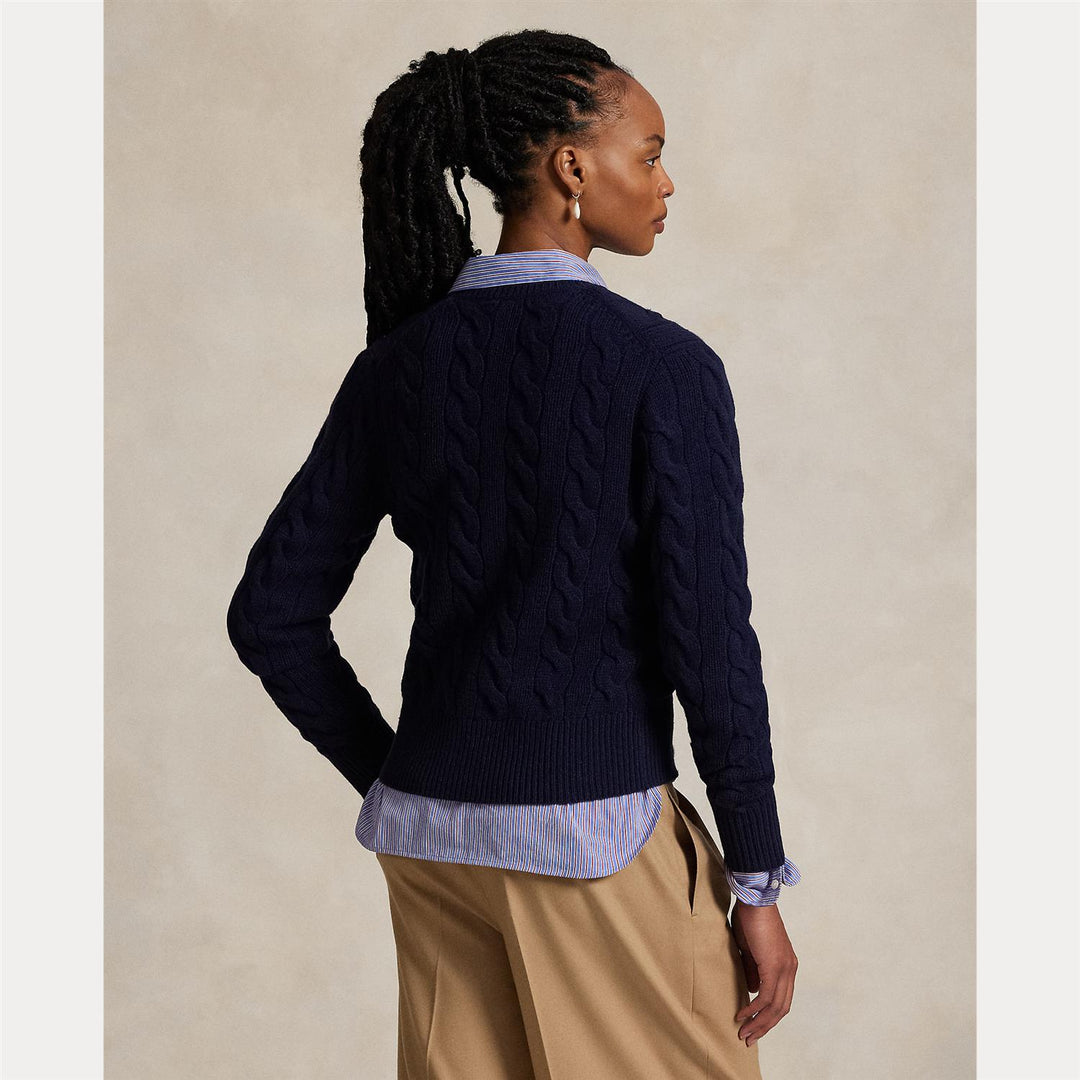 Cable Wool Casmere Cardigan