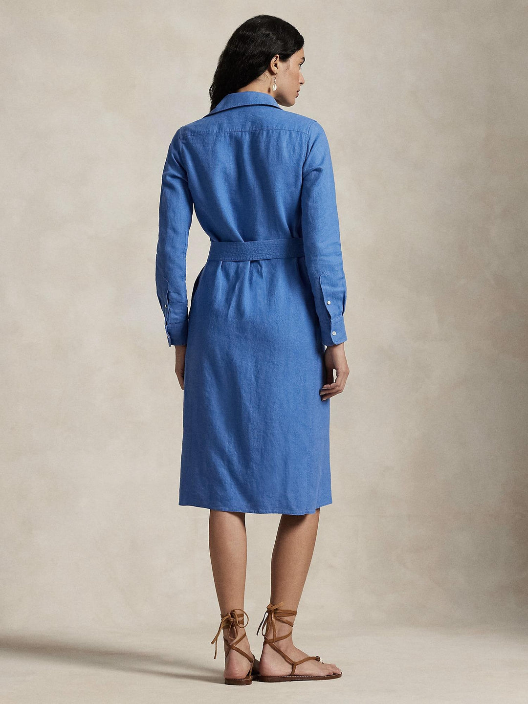 Belted Linen Shirtdress