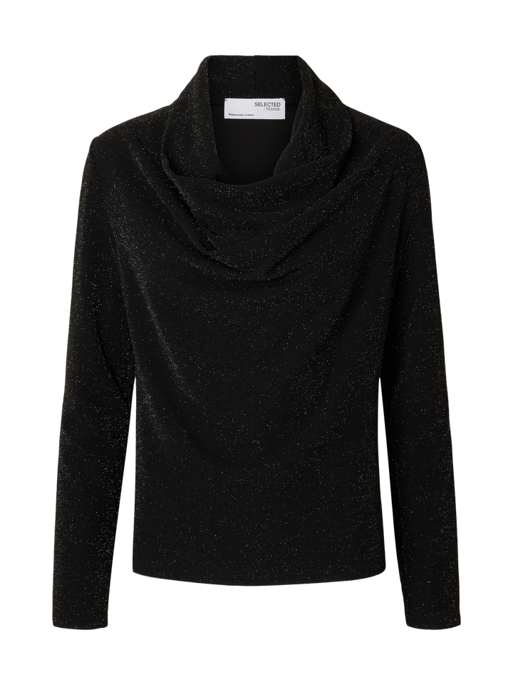Slfsandra Ls Cowl Neck Top
