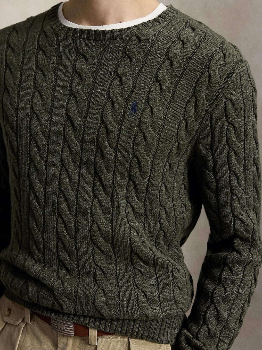 Cable Knit Cotton Sweater
