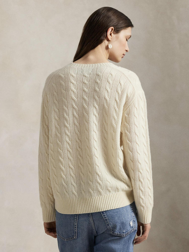Cable Wool Cashmere Crewneck