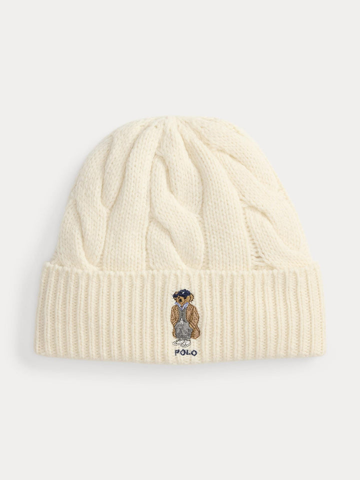 Polo Bear Cable Wool Blend Hat