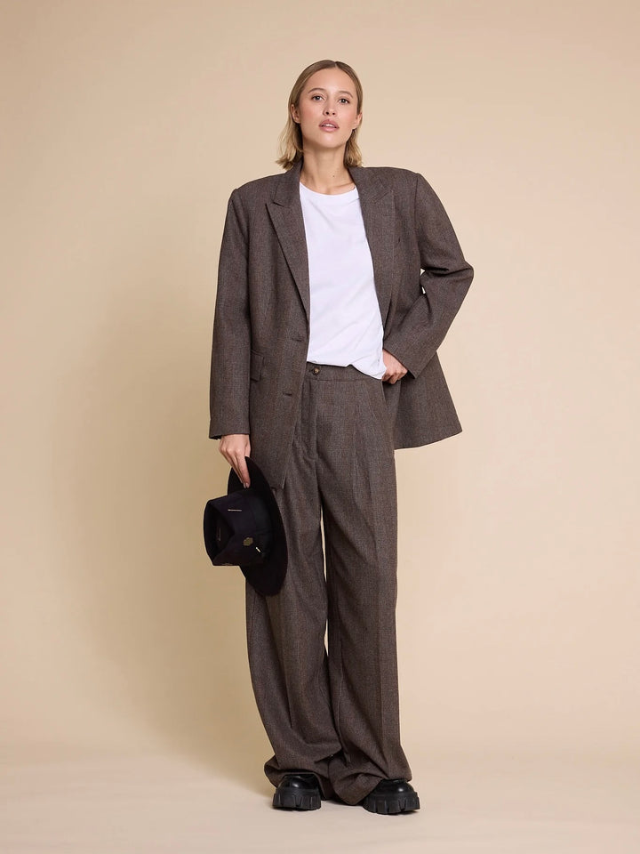 The kid wool check blazer