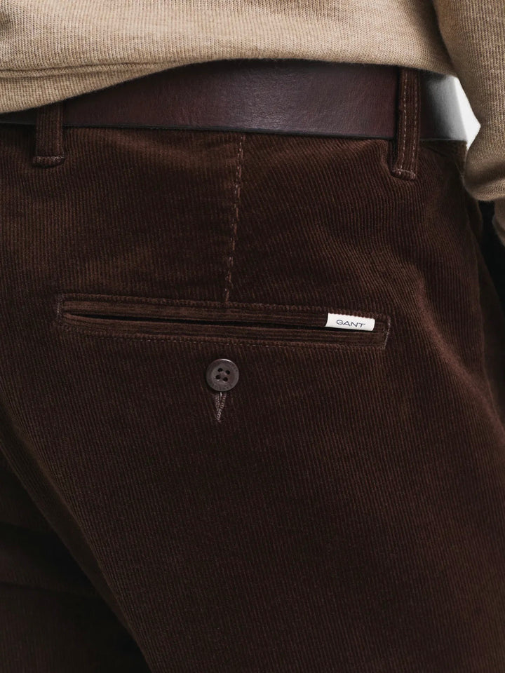 Slim cord chinos