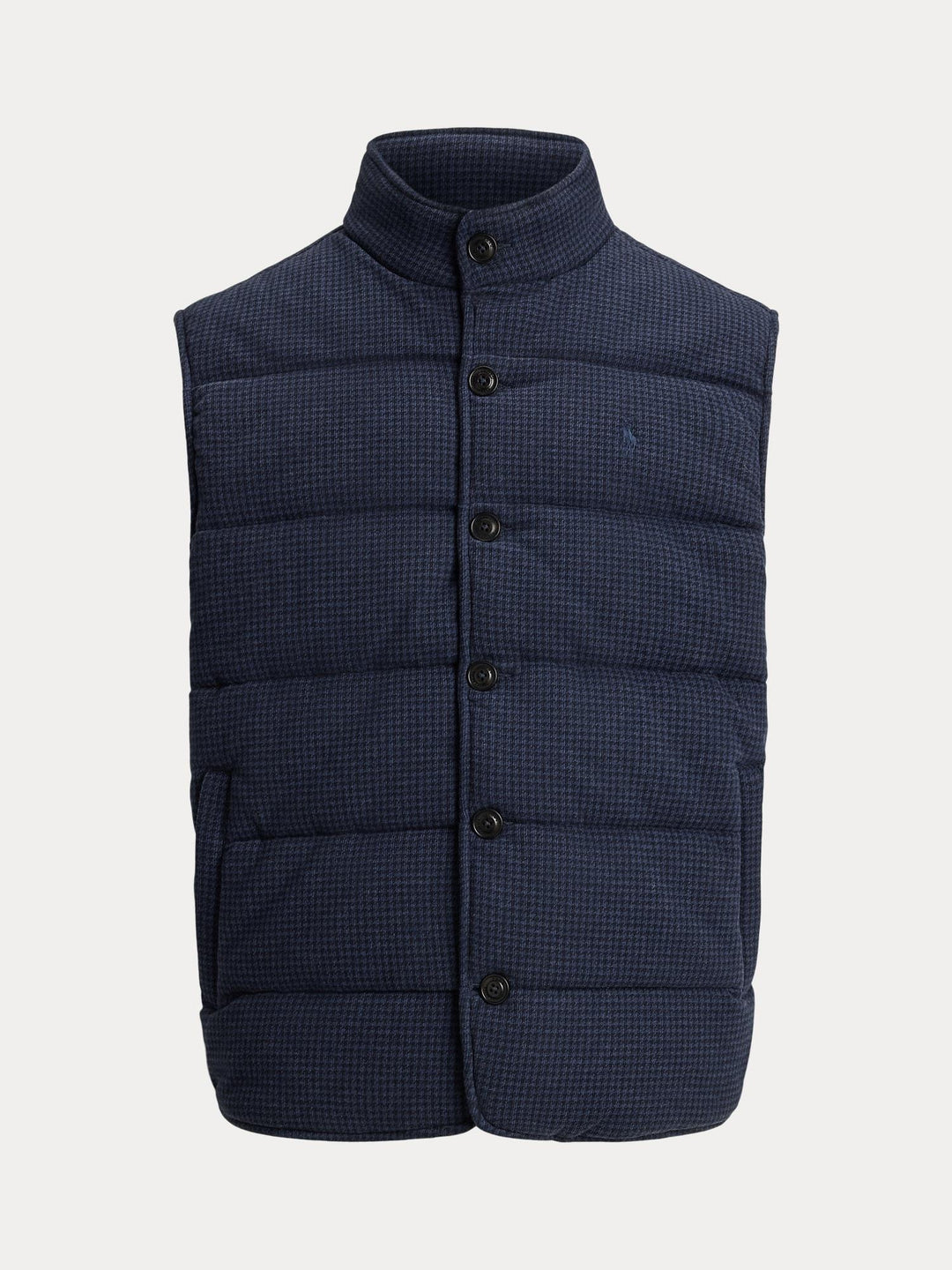 Houndstooth rib vest
