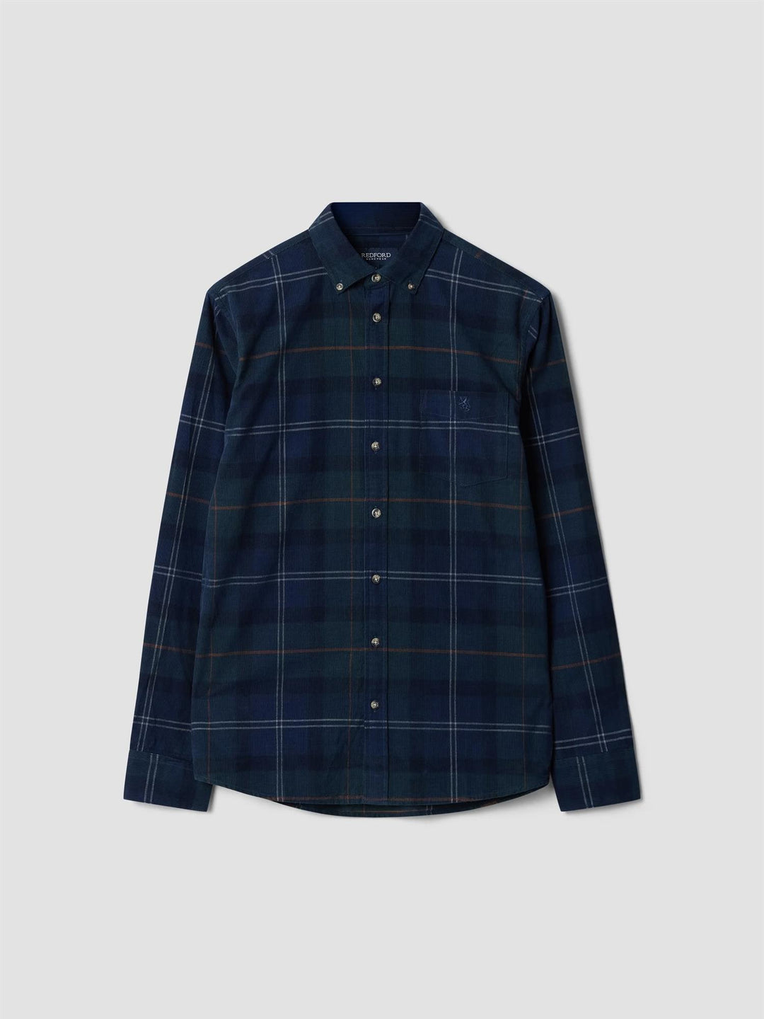 Corduroy rutete skjorte