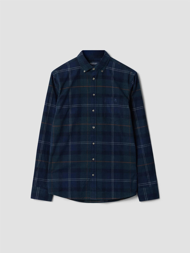 Corduroy rutete skjorte