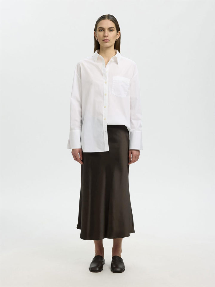 Slwlena Midi Skirt Sateng