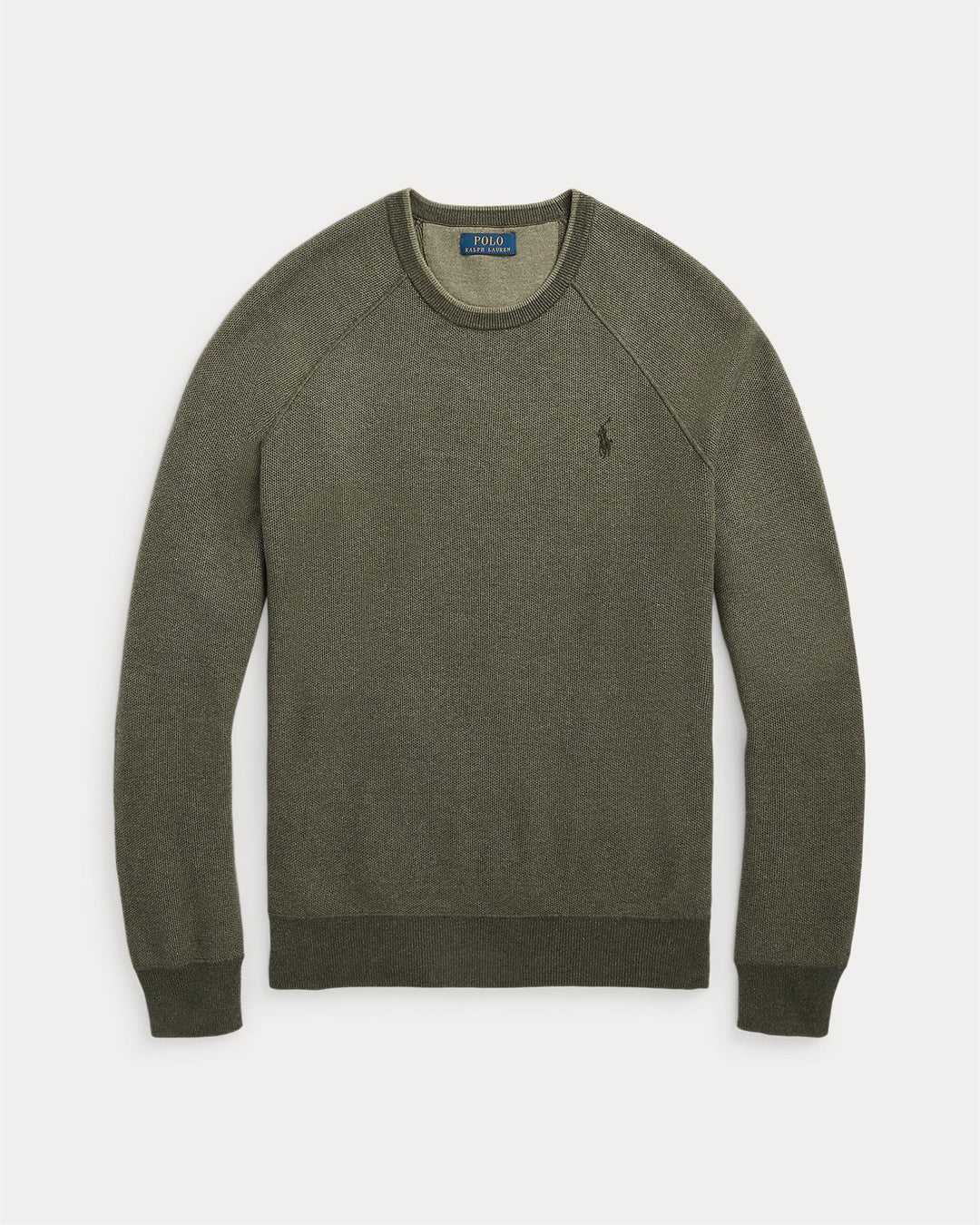 Textured Cotton Crewneck