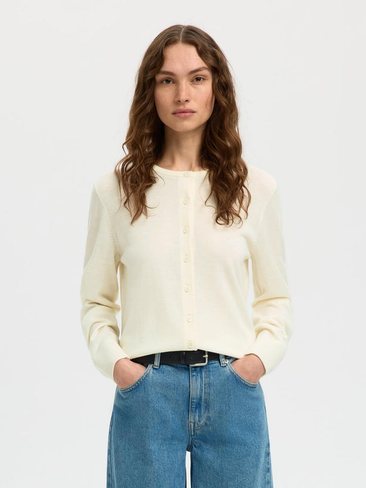 Slwthea Ls Knit Merino Cardigan Noos