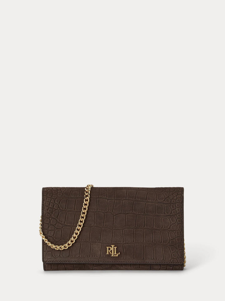 Croc-Embossed Medium Adair II Crossbody