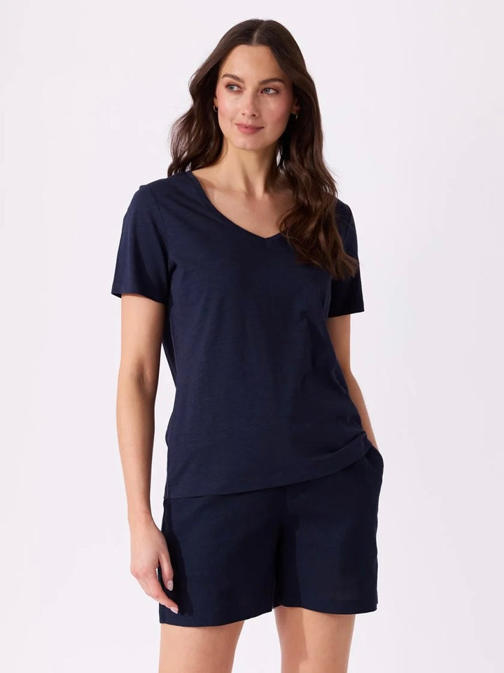 Ava V-Hals T-Skjorte