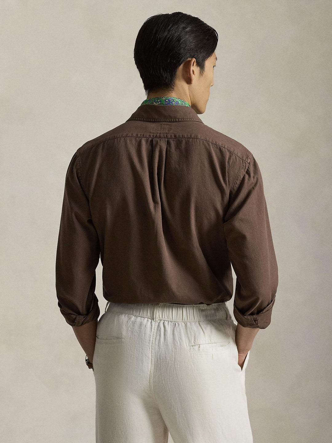 Custom fit textured dobby shirt