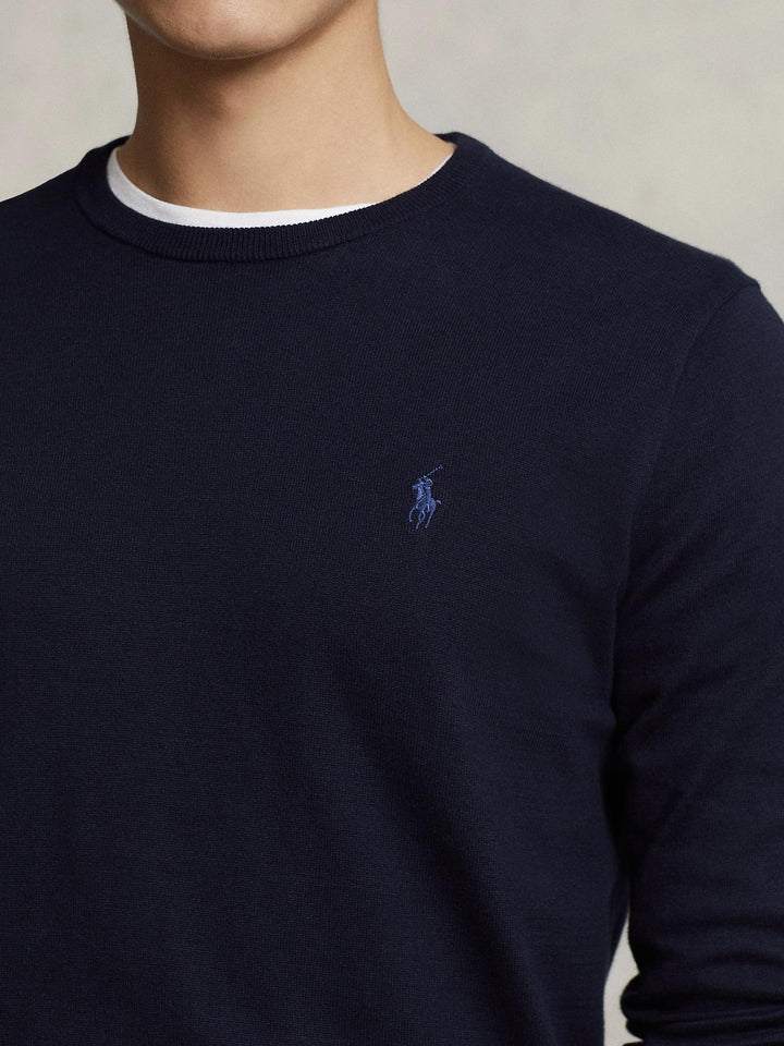 Slim fit cotton sweater