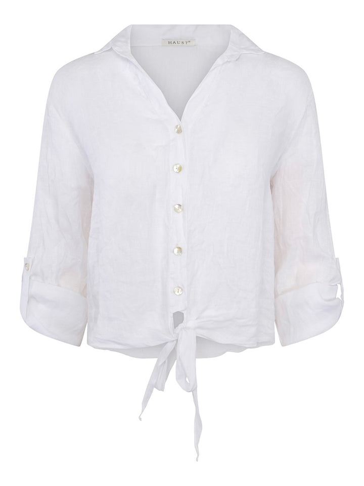 Tie Linen Shirt