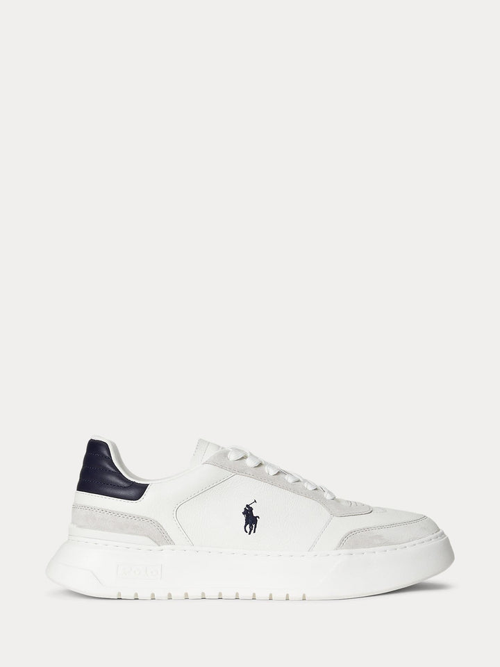 LEATHER-SUEDE SNEAKER