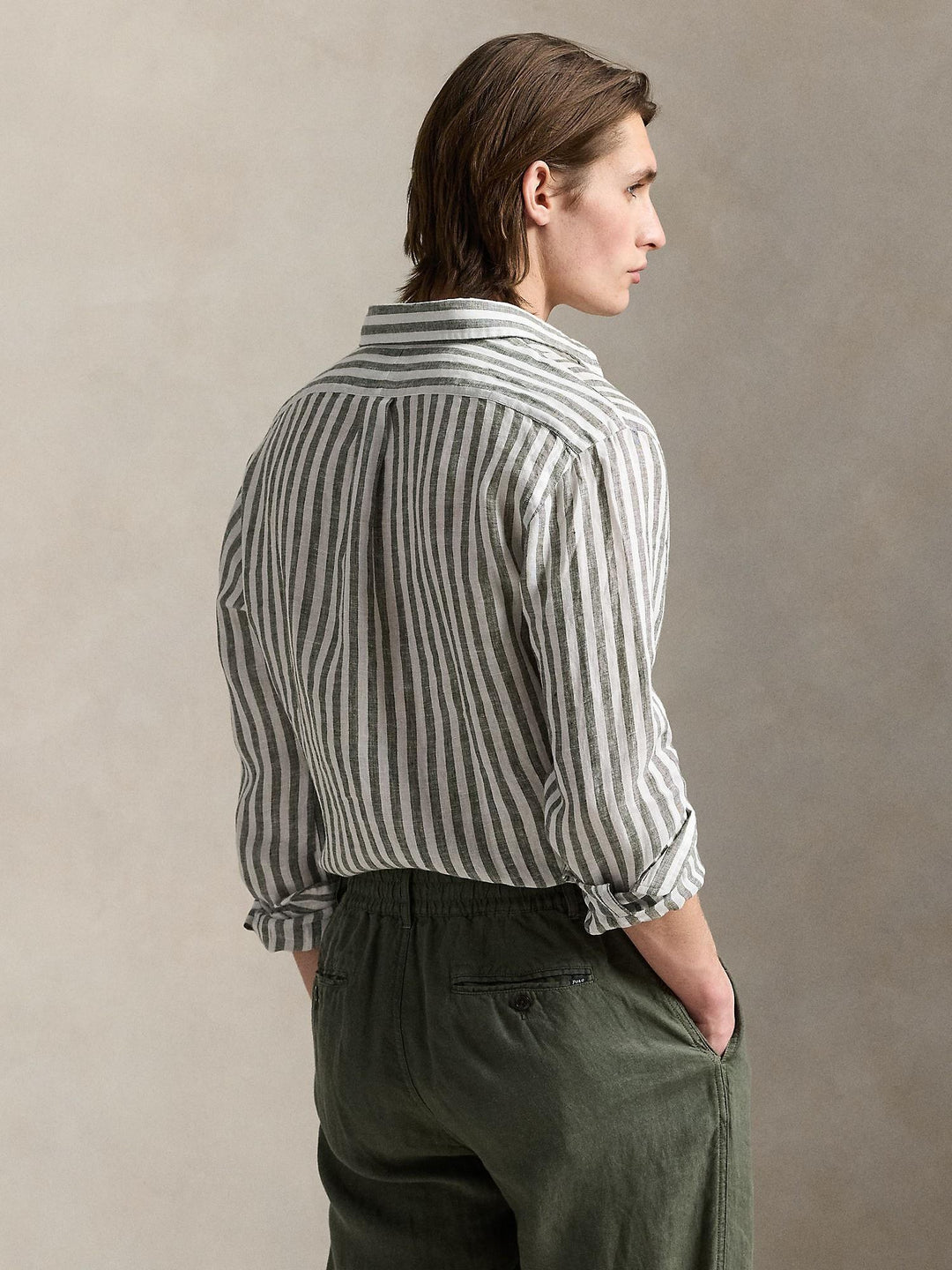 Custom Fit Striped Linen Shirt
