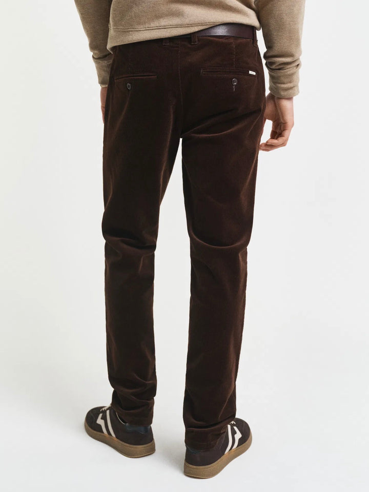 Slim cord chinos