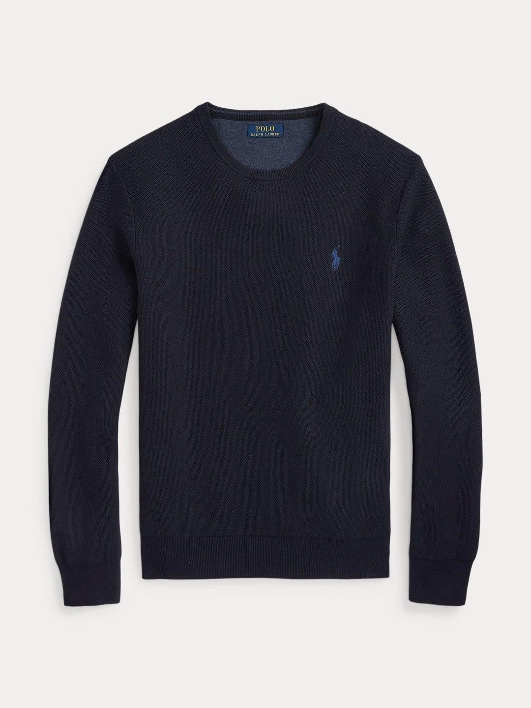 Textured cotton crewneck